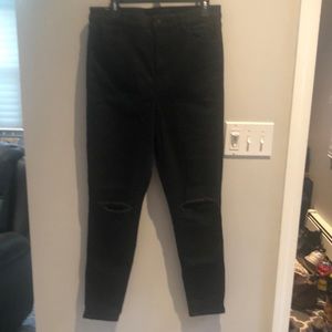 American Eagle stretch black jeans! Size 14 Long